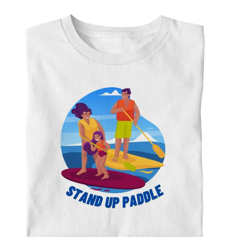 Stand Up Paddle (desenho família) 