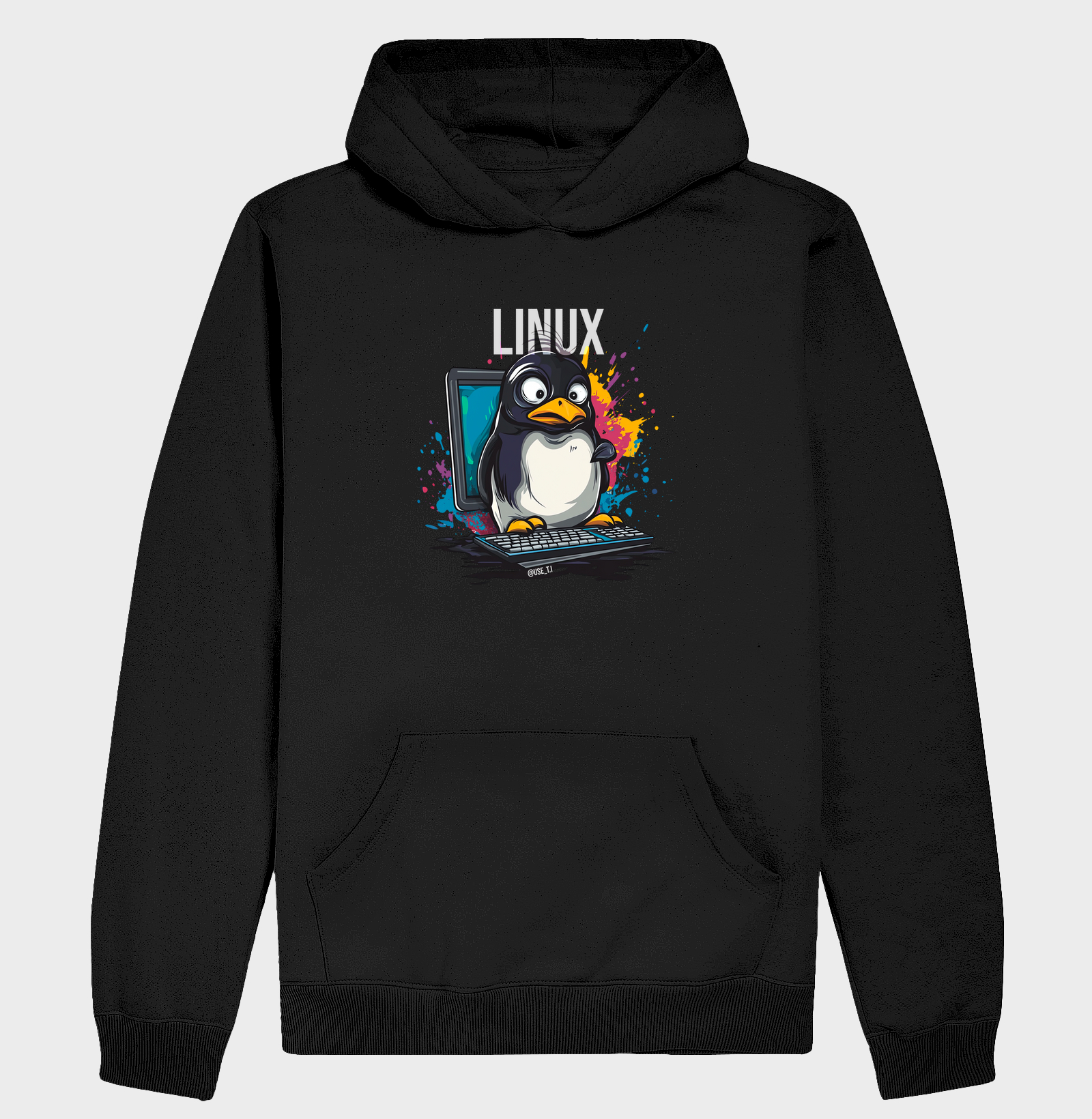 Moletom Hoodie "Linux Reimagined" Logo - T.I
