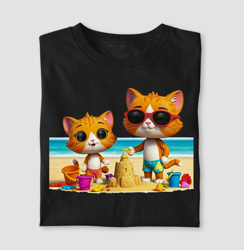 Gatos na Praia