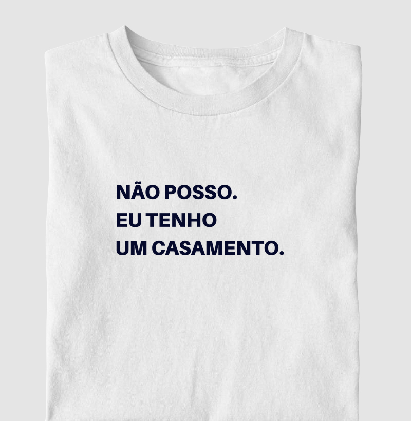 Não posso. Eu tenho um casamento