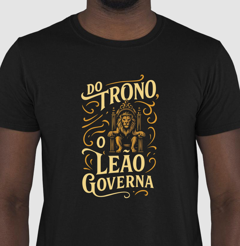 Camiseta do trono o leão governa