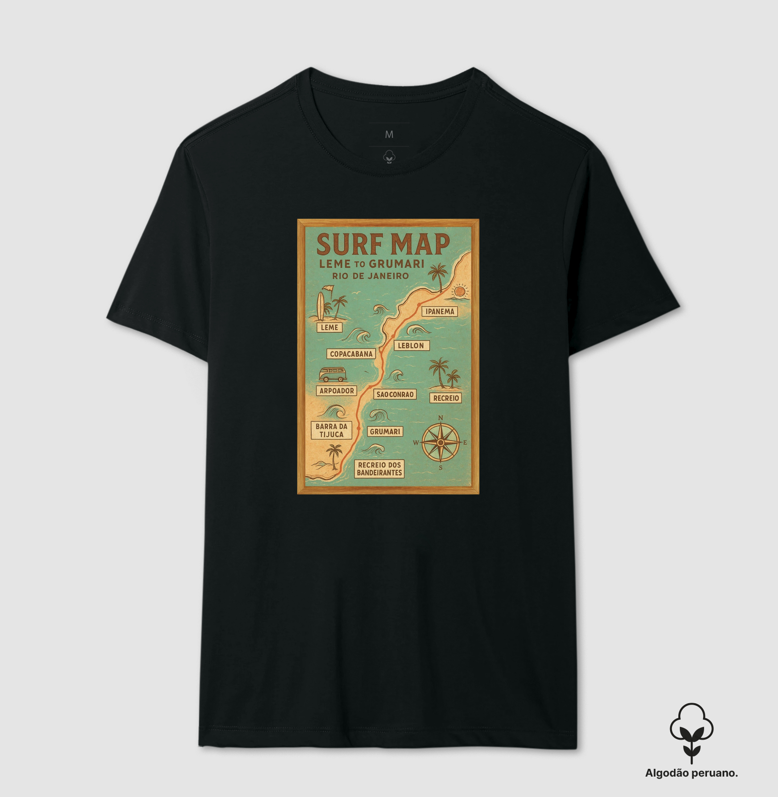 Camisa Surf Map