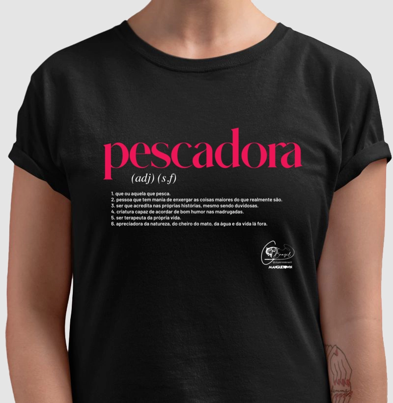 CAMISETA FEM. PESCADORA BY GABI BRASIL