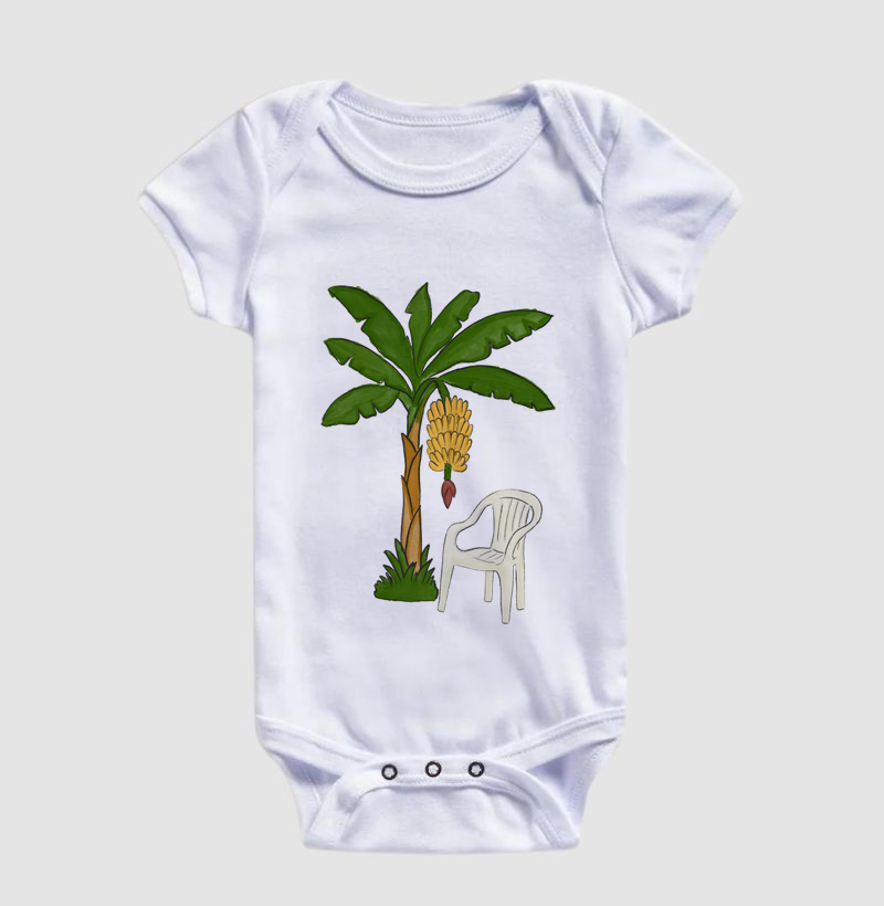 Cadeira e Bananeira Aquarela