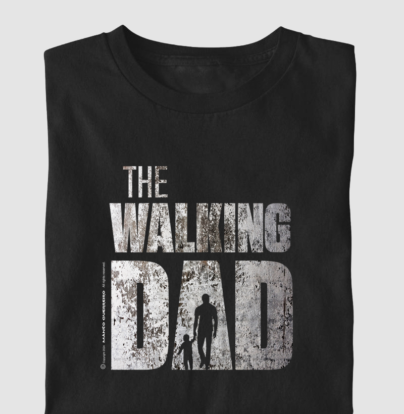 Estampa Walking Dad Preta Masculina