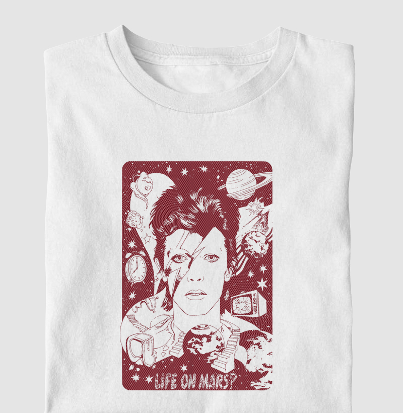 Camiseta Life on Mars? – David Bowie Cosmic Art