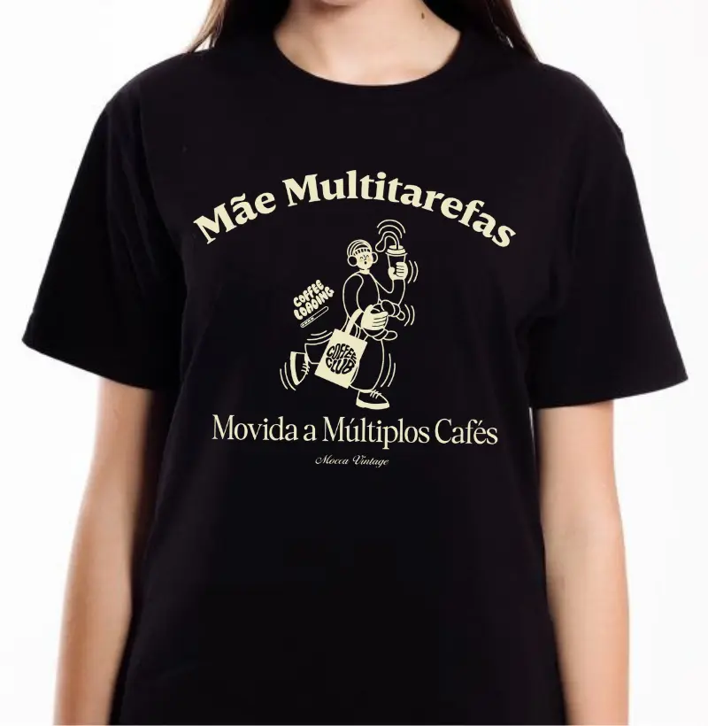 Mãe Multitarefas Movida a múltiplos cafés