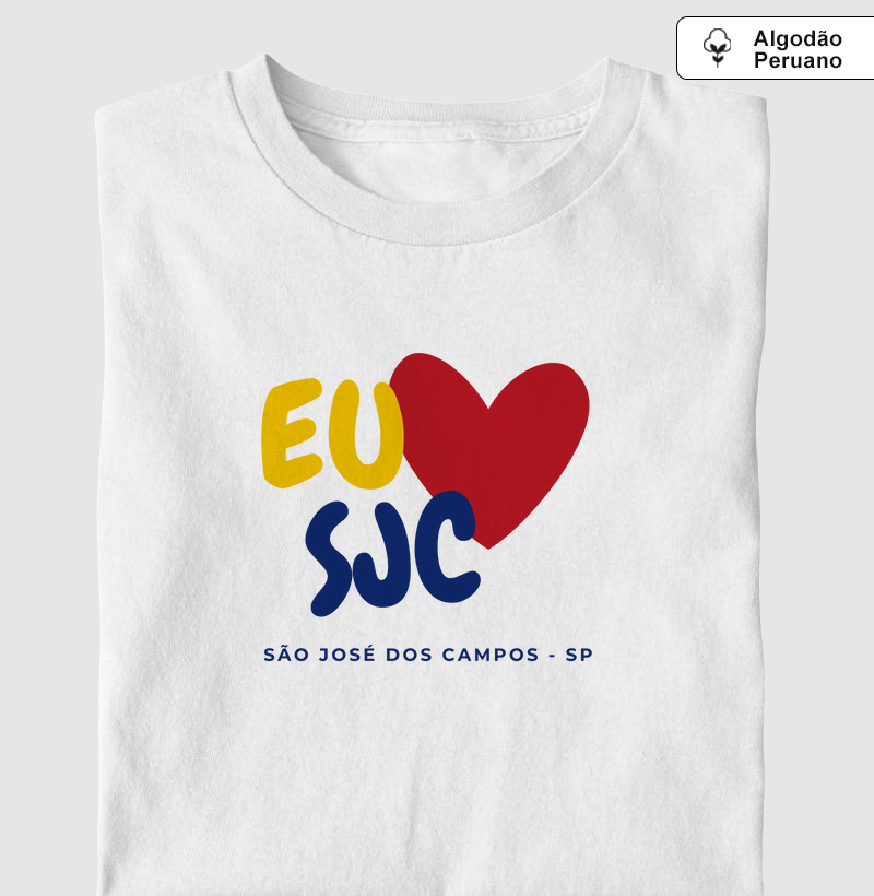 Camiseta "Eu Amo SJC"