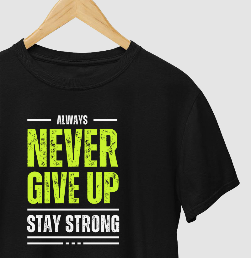 Camiseta Fawk - Never Give UP