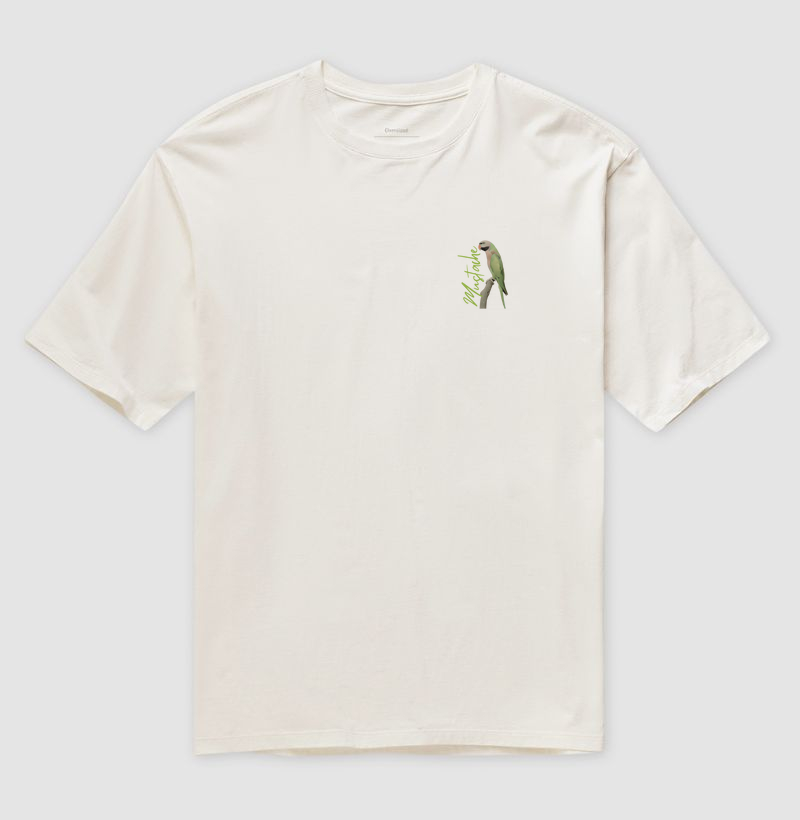 Camiseta Oversized - Minimalista Mustache