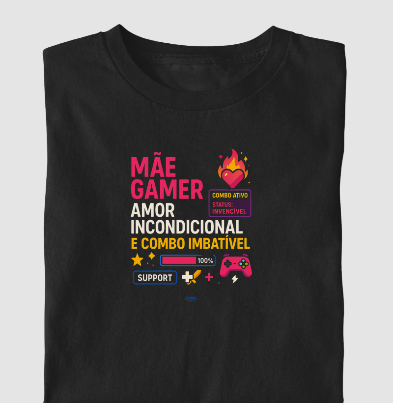 Mãe Gamer Amor Incondicional e Combo Imbatível