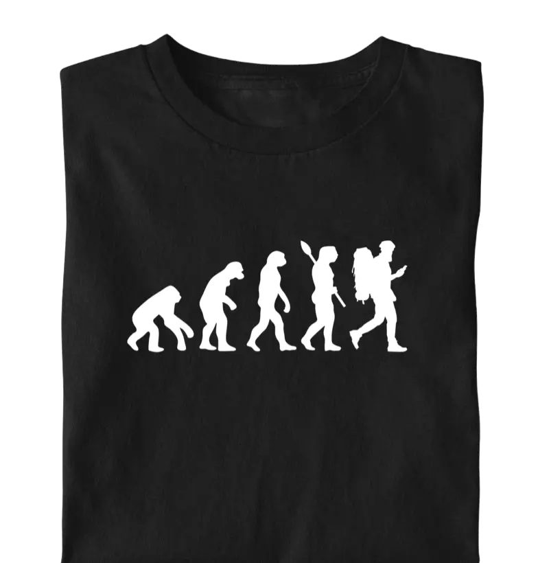 CAMISETA EVOLUÇÃO DARWIN
