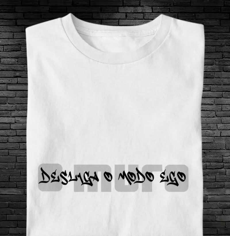 camiseta | desliga o modo ego n'o muro
