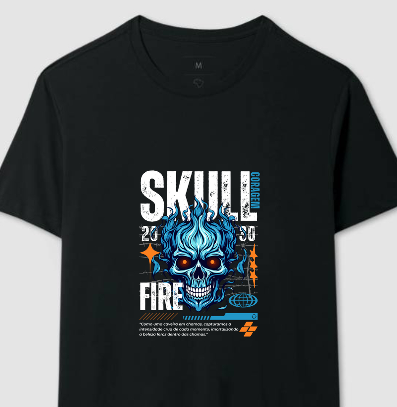Camiseta Skull fire