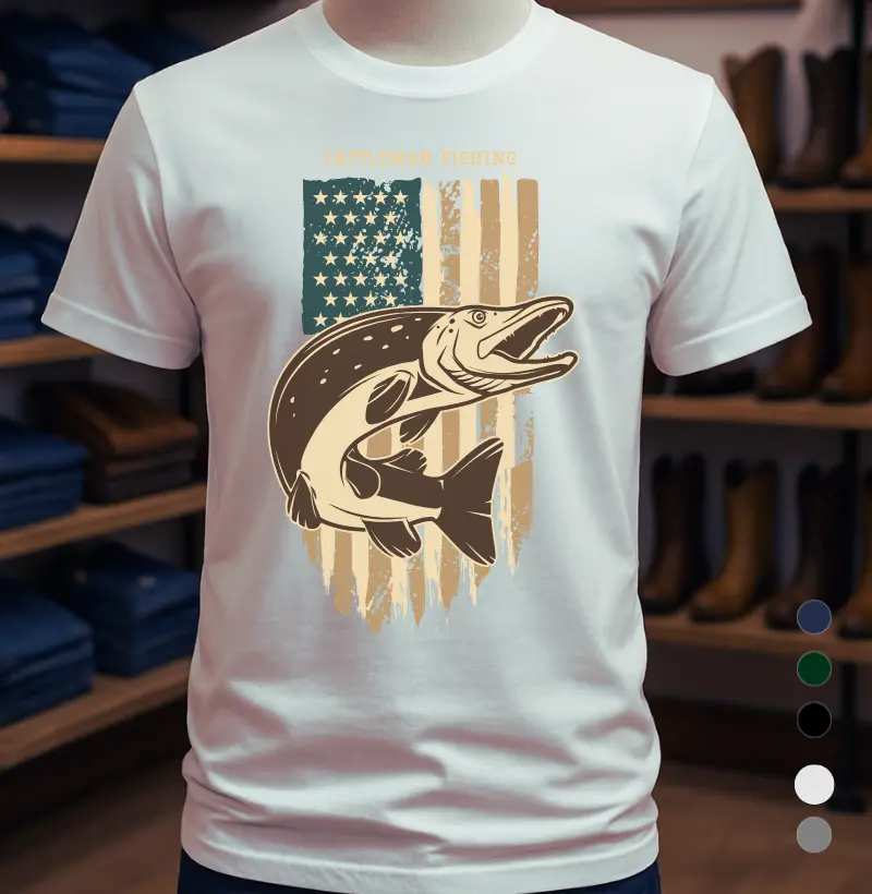 Camiseta Fishing EUA