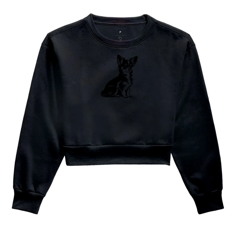 Chihuahua Contorno - Moletom Crooped