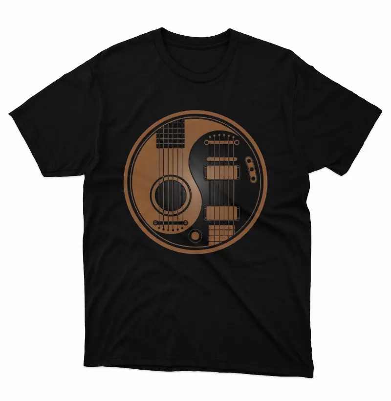 Camiseta Harmonia dos Instrumentos: Guitarra e Violão