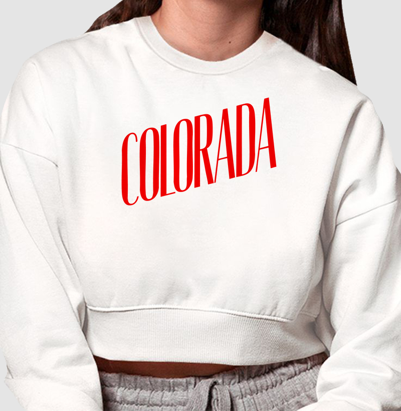 Moletom Cropped Colorada 2