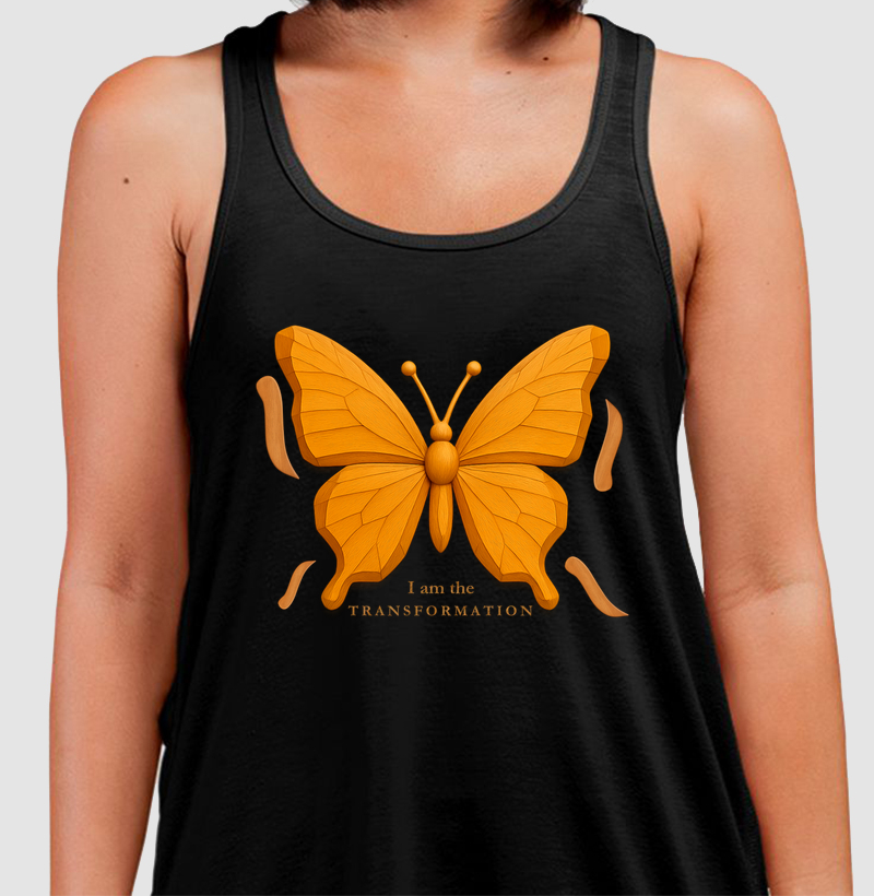 SKU 009 - Borboleta Madeira Transformação (regata)