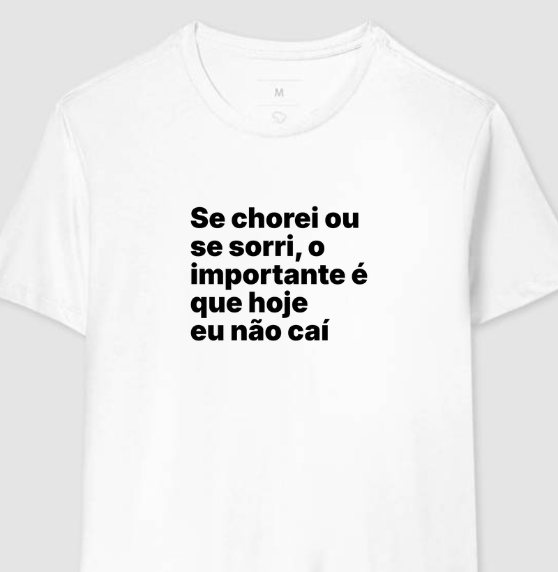 Se chorei ou se sorri