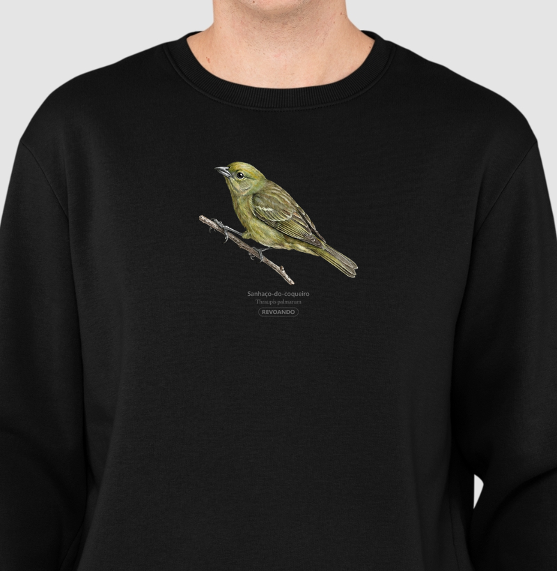 Traços Alados - Sanhaço-do-coqueiro - Moletom