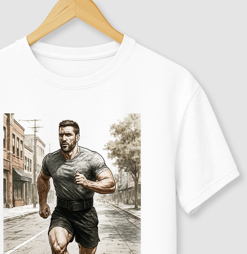 correr na rua ilustrada