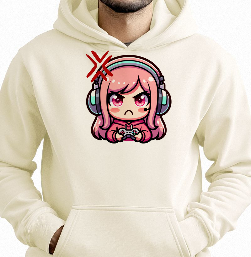 Moletom Slim com Bolso “Gamer Fury"