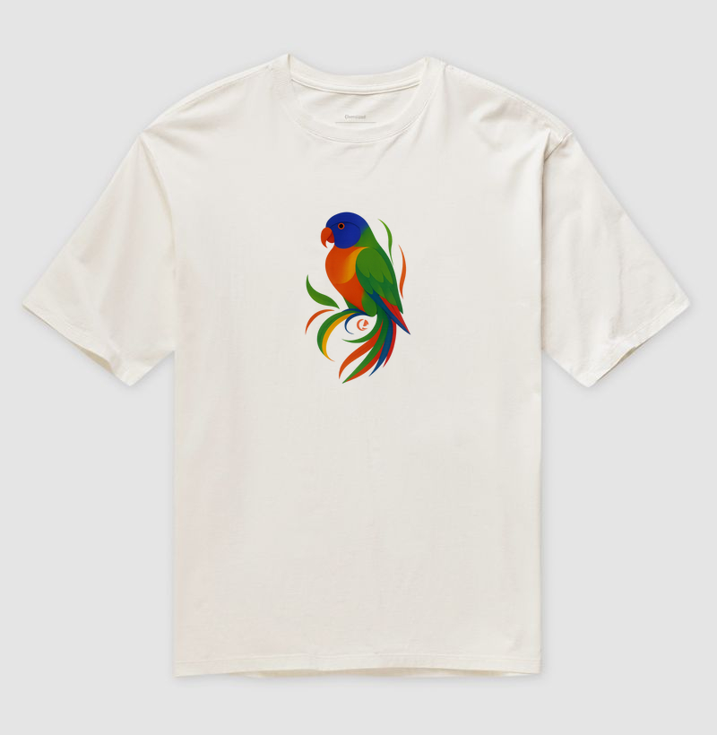 Camiseta Oversized - Loris Molucanos em Movimento