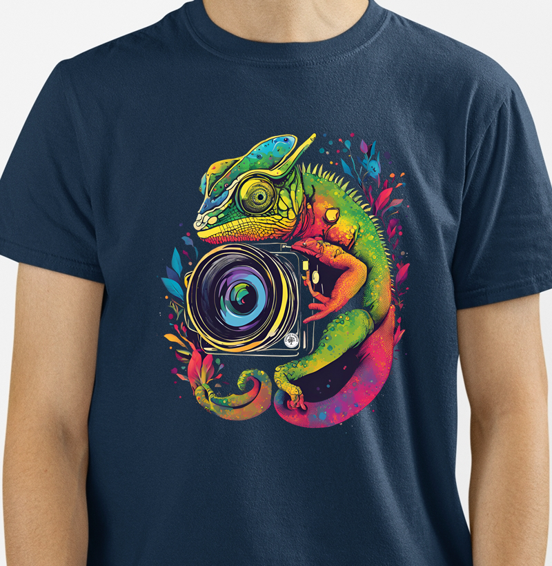 Camisetas / Imagens Criativas / Câmaleão 2