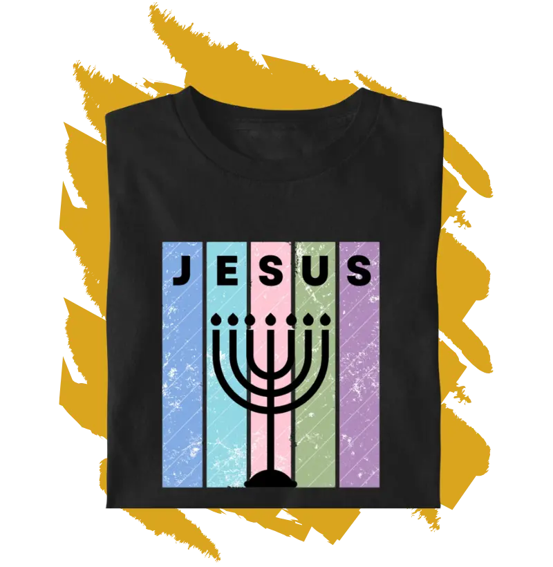 Camiseta Cristã - candelabro FEM