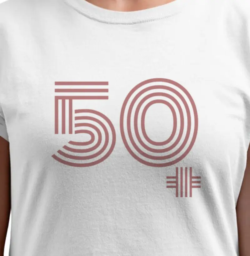 50 MAIS estampa rosa