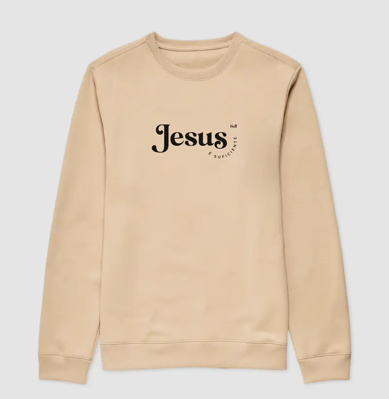 Suéter Moletom "Jesus é suficiente"