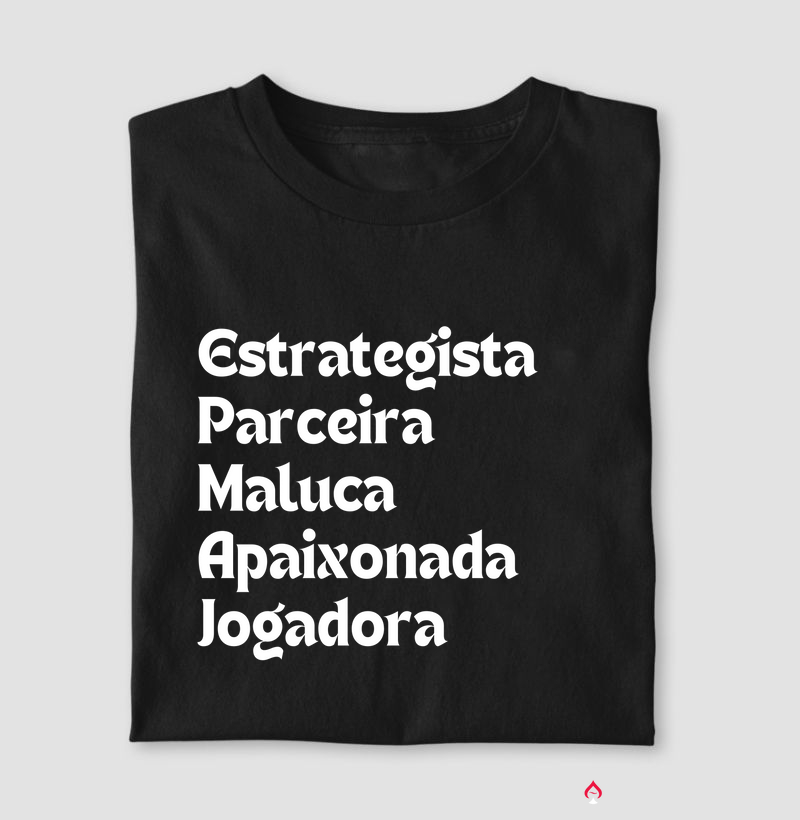 Camiseta "Poker Traits Feminina"