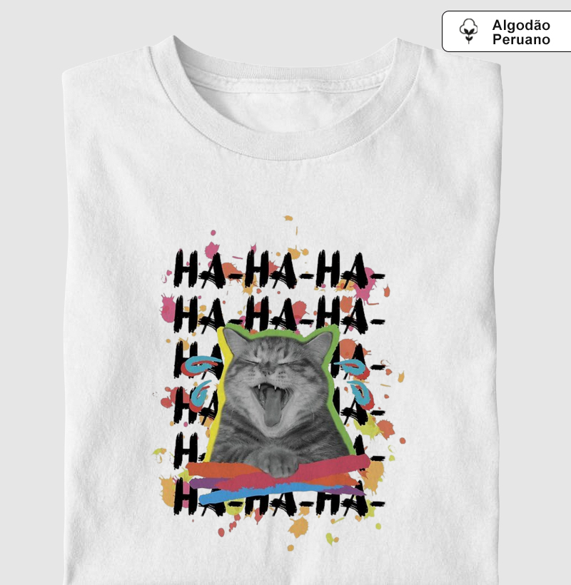 Camiseta haha Algodão peruano