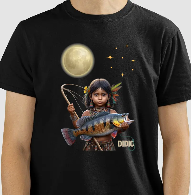 Camiseta índia com Tucunaré