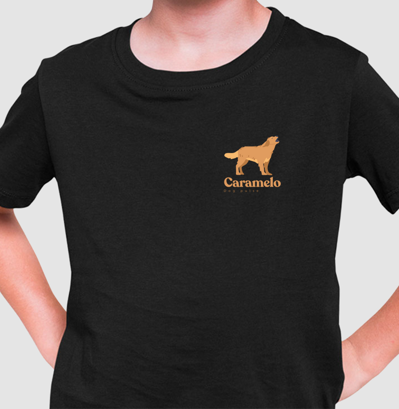 Camiseta Infantil Dog Pulse - Big Caramelo