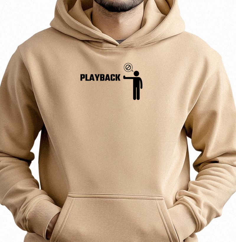Camisa "Playback não"