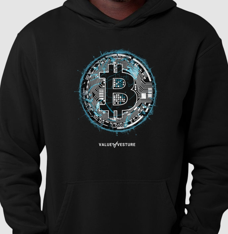 Moletom Hoodie Bitcoin Blue