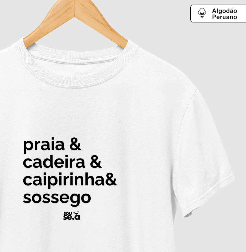 Praia, cadeira, caipirinha e sossego