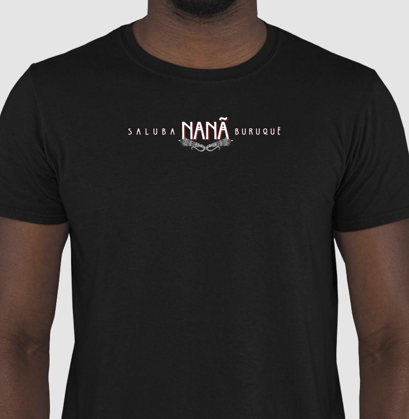 Camiseta Saluba Nanã Boruquê Sombreada Preta Masc.