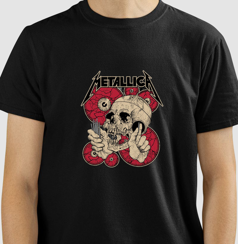 Camisa Metalica Skull