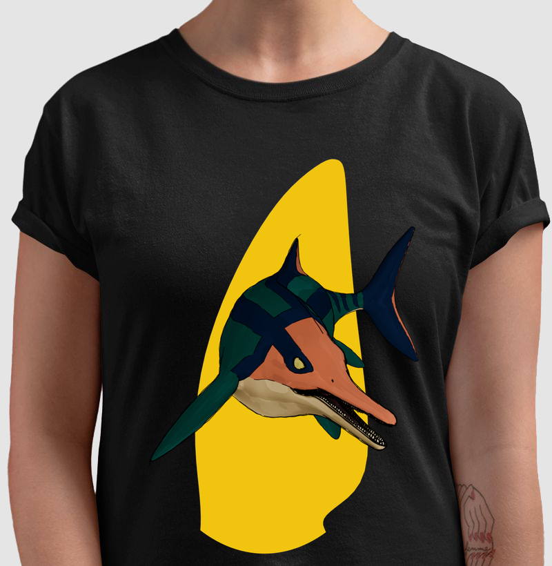 Camisa Algodão Estampada Ictiossauro Premium