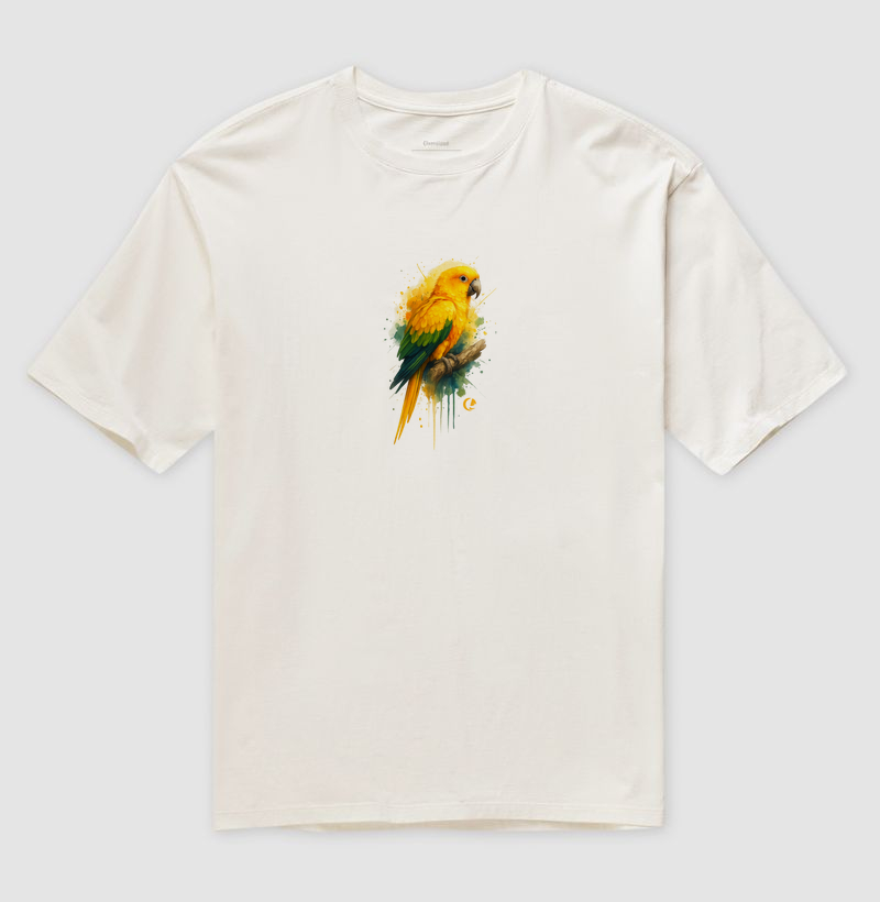 Camiseta Oversized - Arte Ararajuba