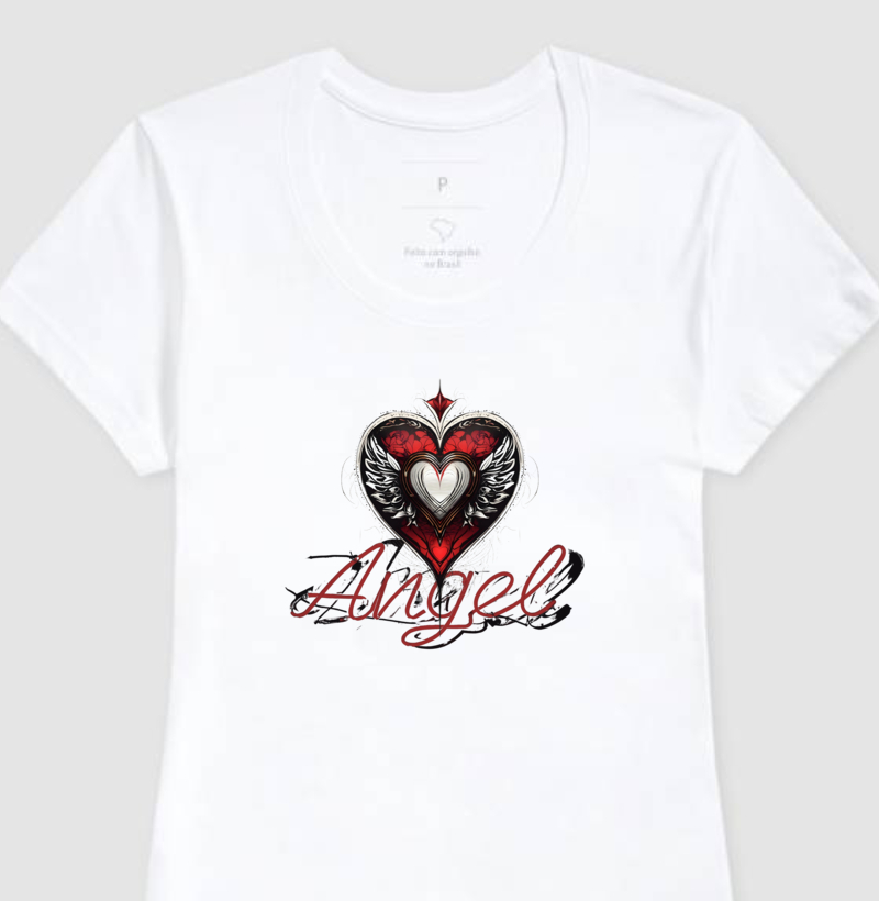 Camiseta Feminina Arquétipo do Amor Transformação Vermelho