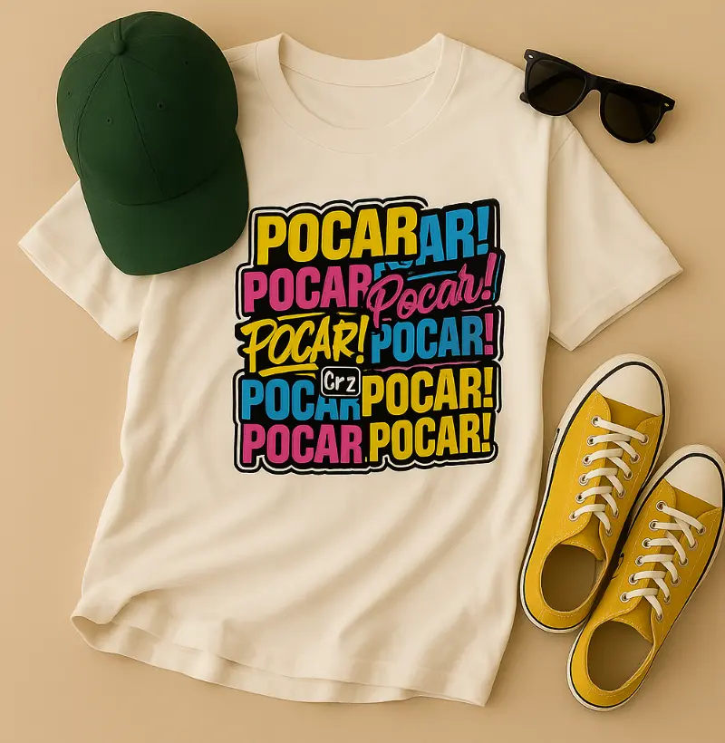 Camiseta Oversized “POCAR” – Gíria Capixaba Estourada