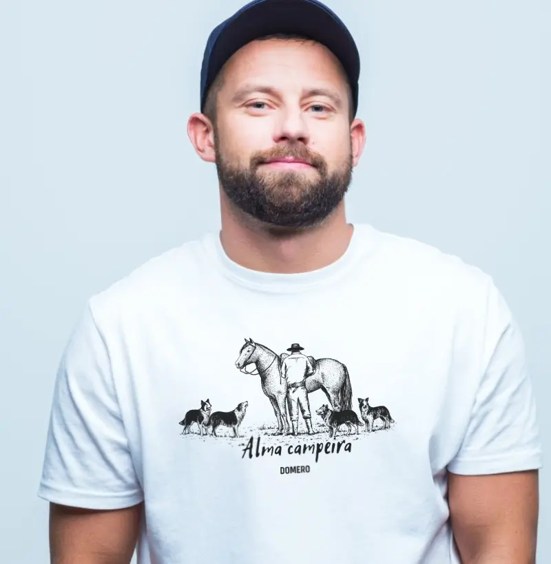 camiseta masculina / alma campeira