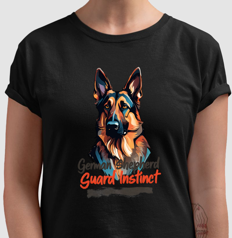 Camiseta Pastor Alemão Instinto de Guarda