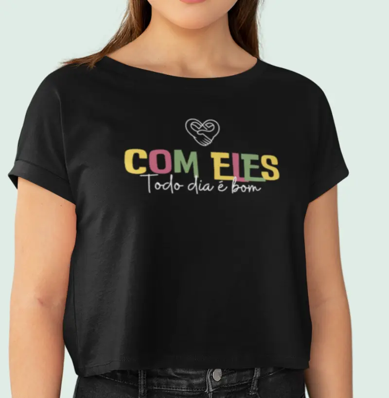 Cropped Família - Com eles