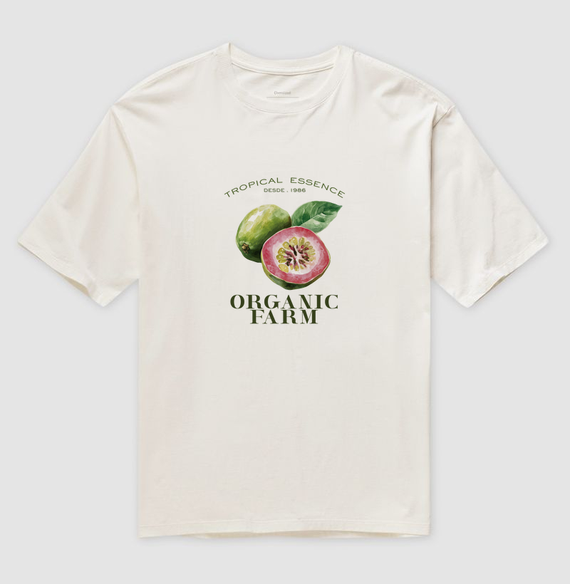 Camiseta Oversized Goiaba