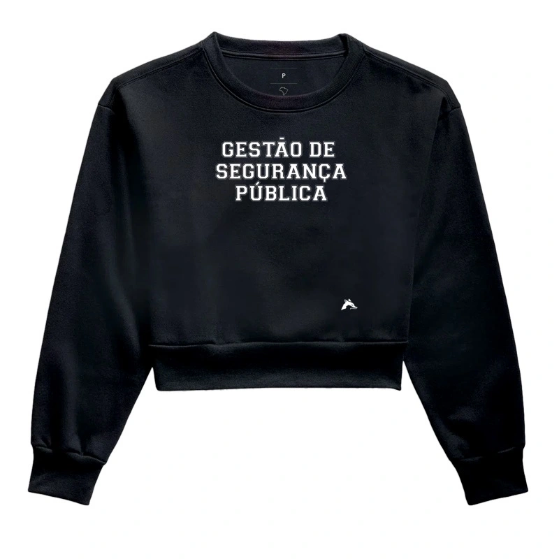 Moletom Cropped Gestão de Segurança Pública Classic